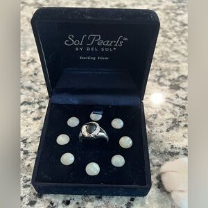 Del sol pearls ring NWT